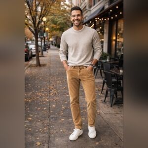 AG Everett Slim Straight Corduroy Pants – Tan – Men’s 29x34 – Like New